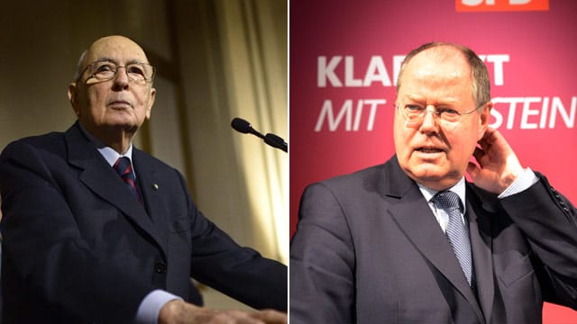 Für Steinbrücks Aussagen hat man in Italien kein Verständnis