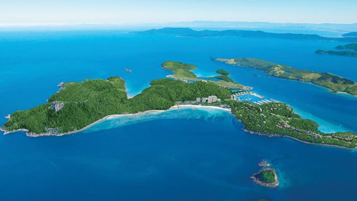 und Dent Island.Blick auf Hamilton Island
