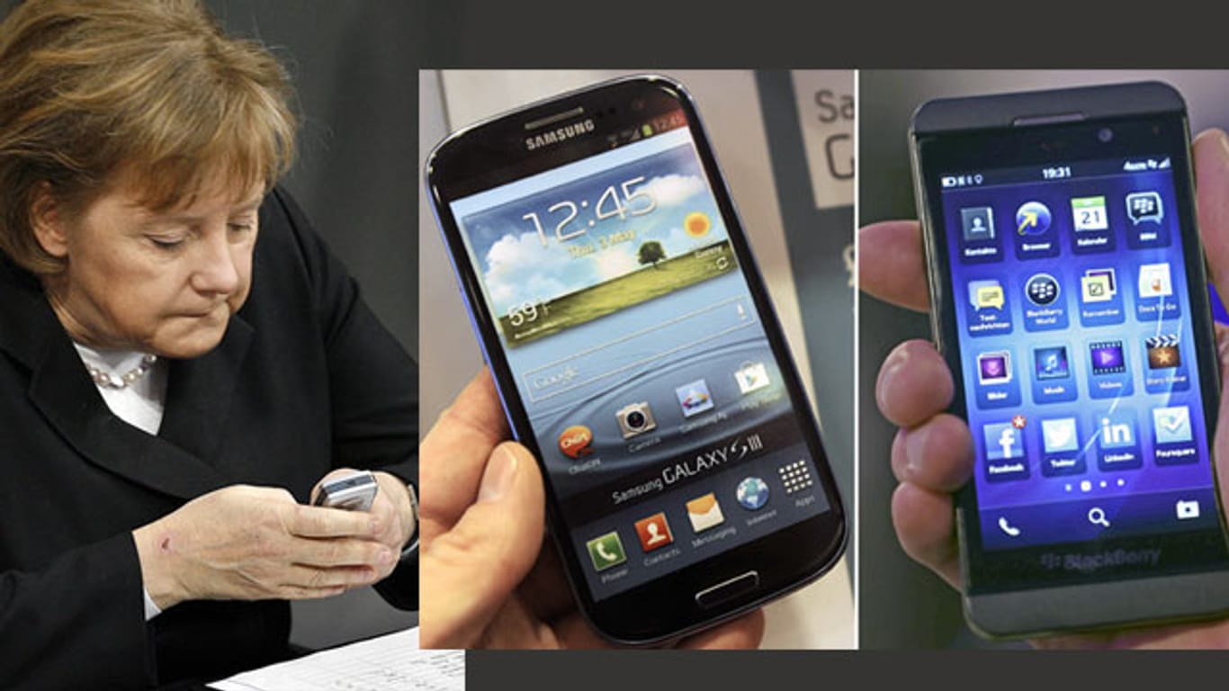 Samsung Galaxy S3 oder Blackberry? Die Bundeskanzlerin bekommt ein neues, sicheres Smartphone