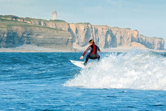 Wellenreiten: Gower Peninsula, Wales.