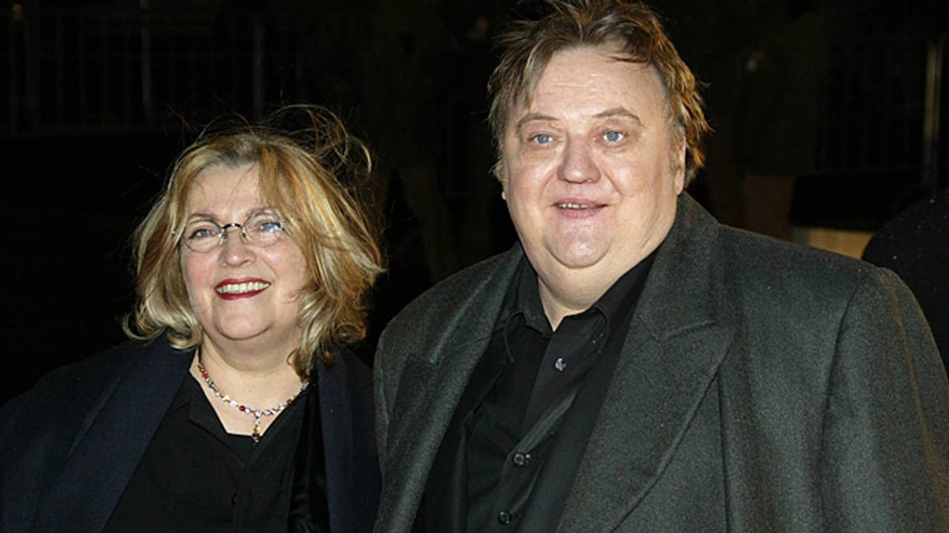 Dieter Pfaff und seine Ehefrau Eva Maria bei der Verleihung der Goldenen Kamera 2005.