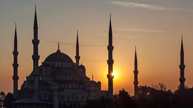 Die Blaue Moschee.