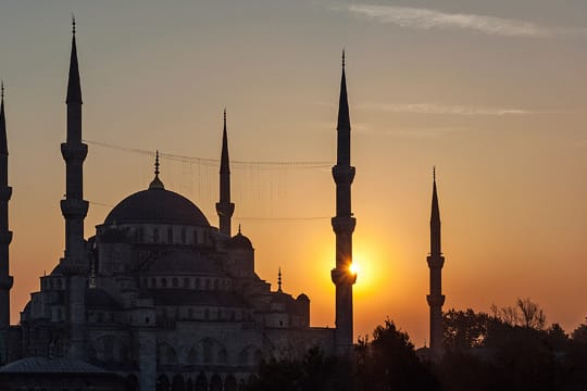 Die Blaue Moschee.