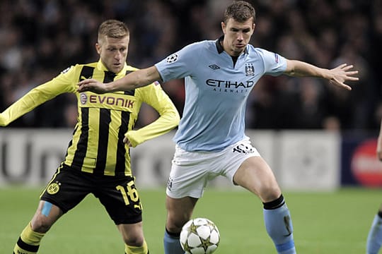 Schon länger wird über einen Wechsel von Edin Dzeko zum BVB spekuliert.