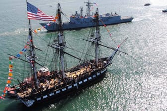 Die "U.S.S. Constitution" gilt als ältestes Schiff, das noch im Dienst ist.
