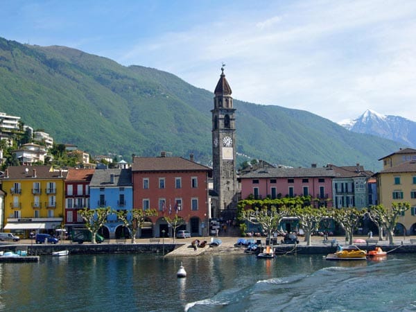 Blick auf Ascona am Lago Maggiore.