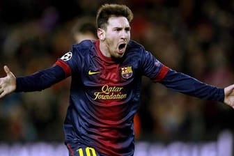 Barca-Star Lionel Messi beim Torjubel.