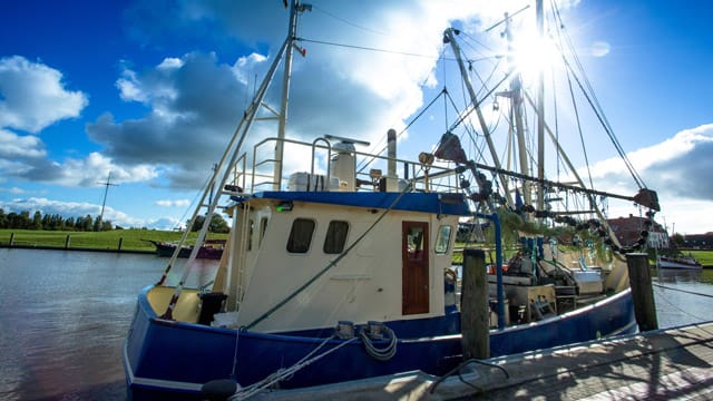 Krabbenfischerboot im hohen Norden.