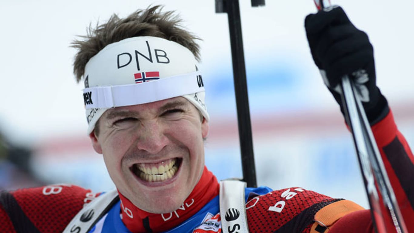 Spaßvogel: Biathlet Emil Hegle Svendsen sorgte beim Weltcup-Finale für nackte Tatsachen.