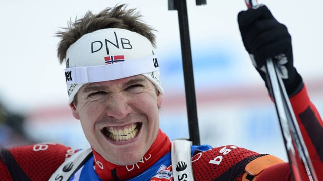 Spaßvogel: Biathlet Emil Hegle Svendsen sorgte beim Weltcup-Finale für nackte Tatsachen.