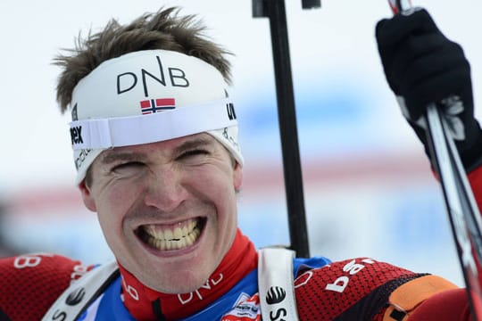 Spaßvogel: Biathlet Emil Hegle Svendsen sorgte beim Weltcup-Finale für nackte Tatsachen.