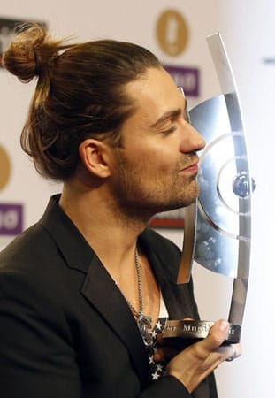 David Garrett bekam den Preis in der Kategorie "Künstler Rock/Pop National".