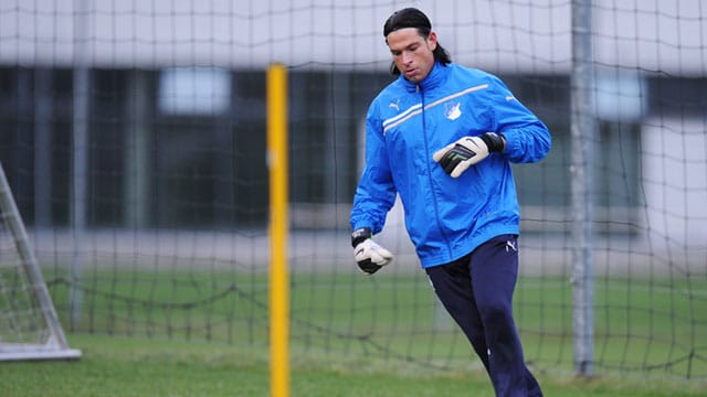Tim Wiese ist zurück im Hoffenheimer Mannschaftstraining.