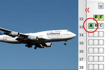 Jumbo der Lufthansa: In Reihe 33 finden sich die besten Plätze
