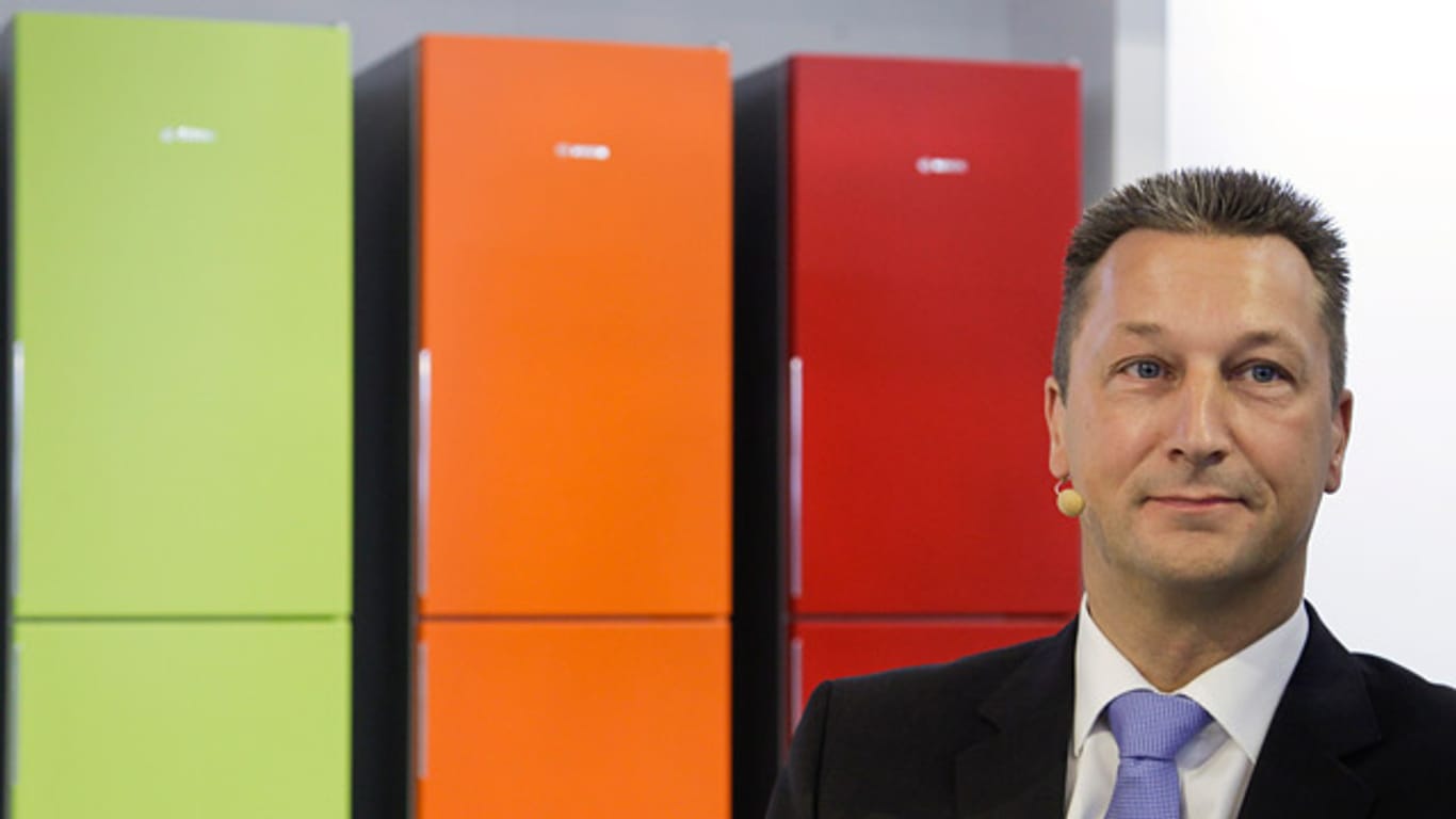 Harald Friedrich, Chef von Bosch Hausgeräte, plädiert für neue Elektrogeräte