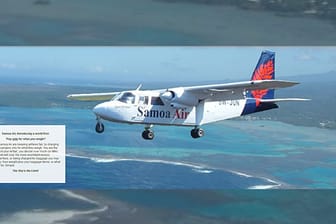 Auf ihrer Website weist Samoa Air auf die neue Preispolitik hin