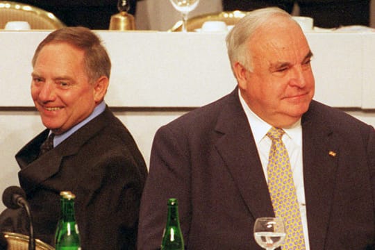 Wolfgang Schäuble und Helmut Kohl im Jahr 1998