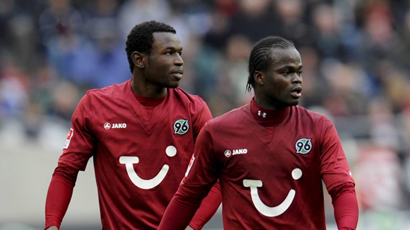Auf der Suche nach einem neuen Verein? Mame Diouf (li.) und Didier Ya Konan könnten Hannover 96 verlassen.