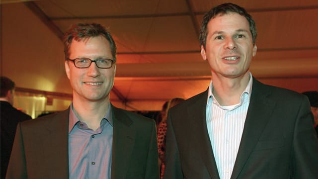 "Spiegel"-Chefredakteure Mathias Müller von Blumencron (links) und Georg Mascolo.