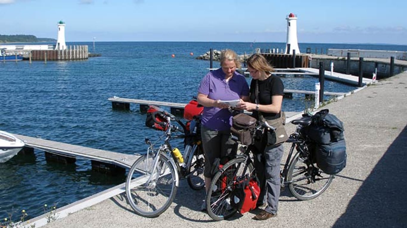 Radtour auf dem Ostseeradweg über die dänischen Inseln.