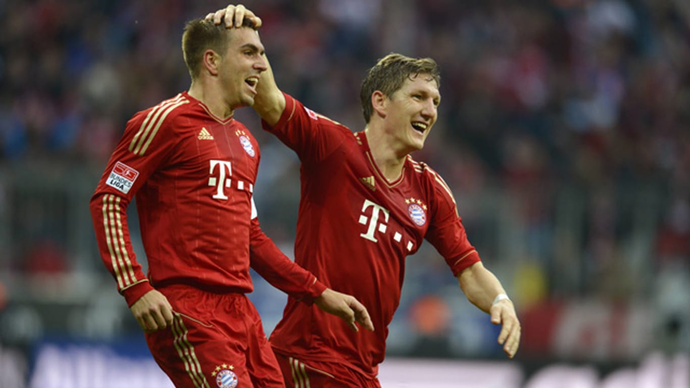 Philipp Lahm und Bastian Schweinsteiger vom FC Bayern