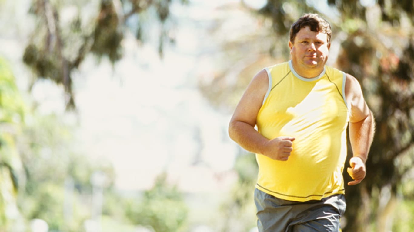 Fitness: Auch dicke Menschen können sportlich fit sein.