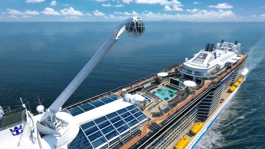 90 Meter über dem Meer schweben: Neue Aussichtsgondel auf der "Quantum of the Seas"