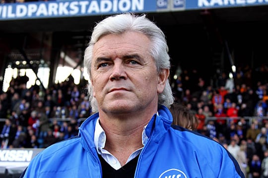 Uwe Rapolder bei seinem letzten Verein, dem Karlsruher SC