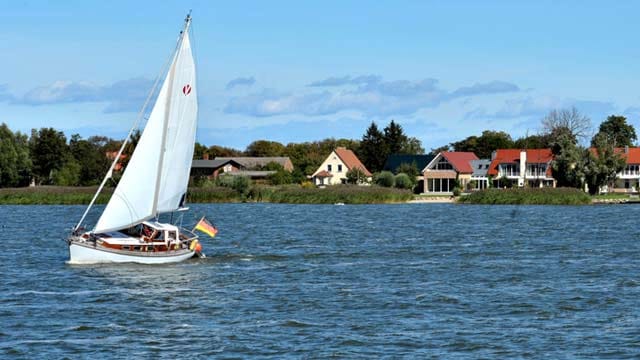 Fahrt auf der Peene.