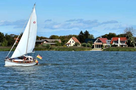 Fahrt auf der Peene.