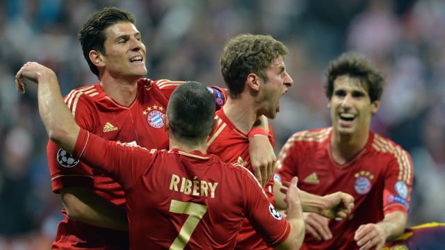 Riesenjubel beim Rekordmeister: Der FC Bayern stellte gegen den FC Barcelona seine ganze Klasse unter Beweis.