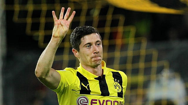 Vier Mal trifft Robert Lewandowski gegen Real Madrid.