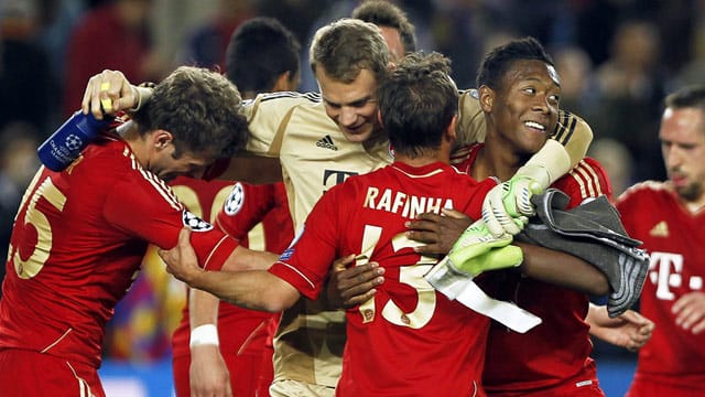 Bayern-Jubel nach dem Einzug ins Finale