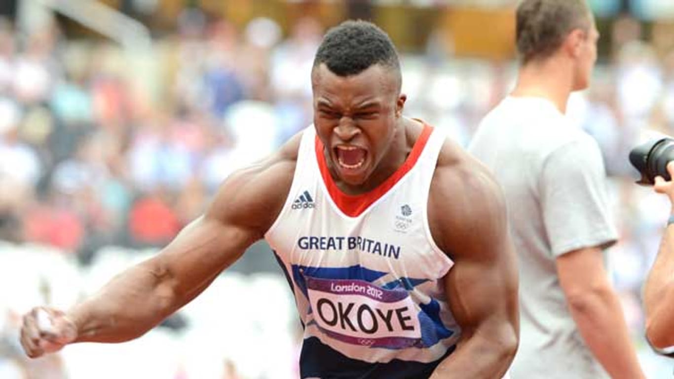 Lawrence Okoye bei den Olympischen Spielen in London