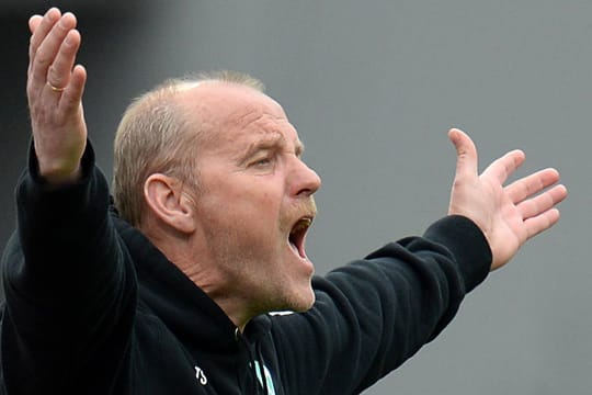 Emotion pur: Werder Bremens Trainer Thomas Schaaf.