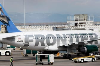 Eine Maschine der Frontier Airlines.