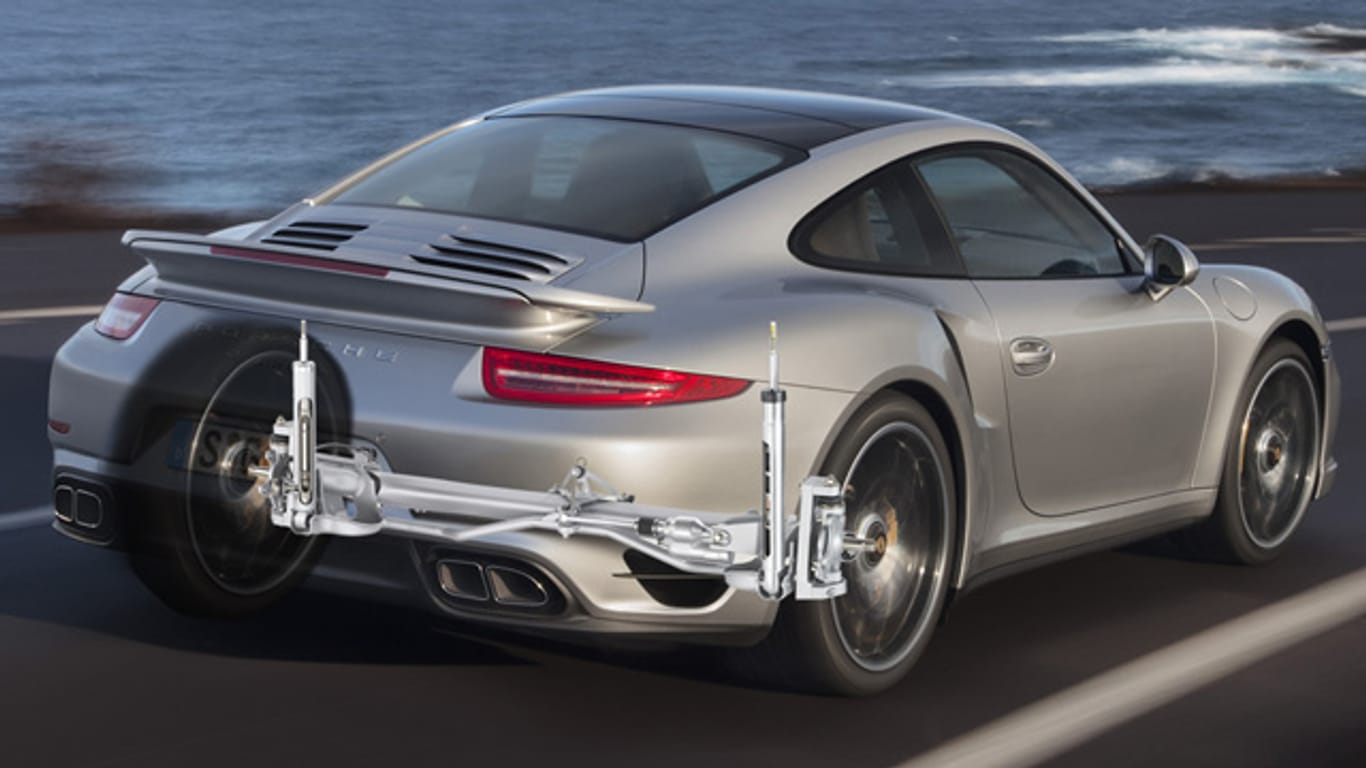 Hinterachslenkung beim Porsche 911 Turbo