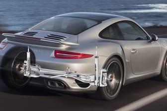 Hinterachslenkung beim Porsche 911 Turbo