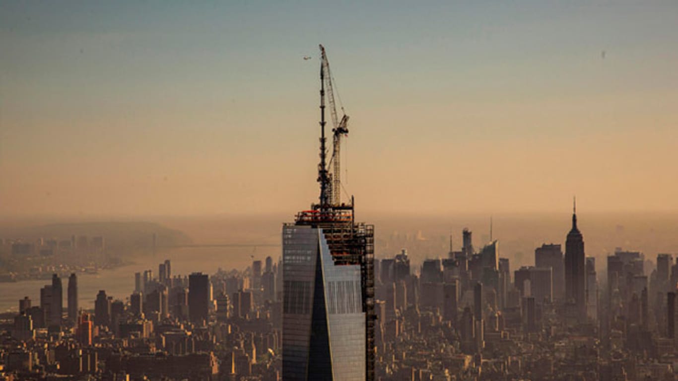 Jetzt ist es das höchste Gebäude der USA: Das neue World Trade Center in New York: "1 WTC"