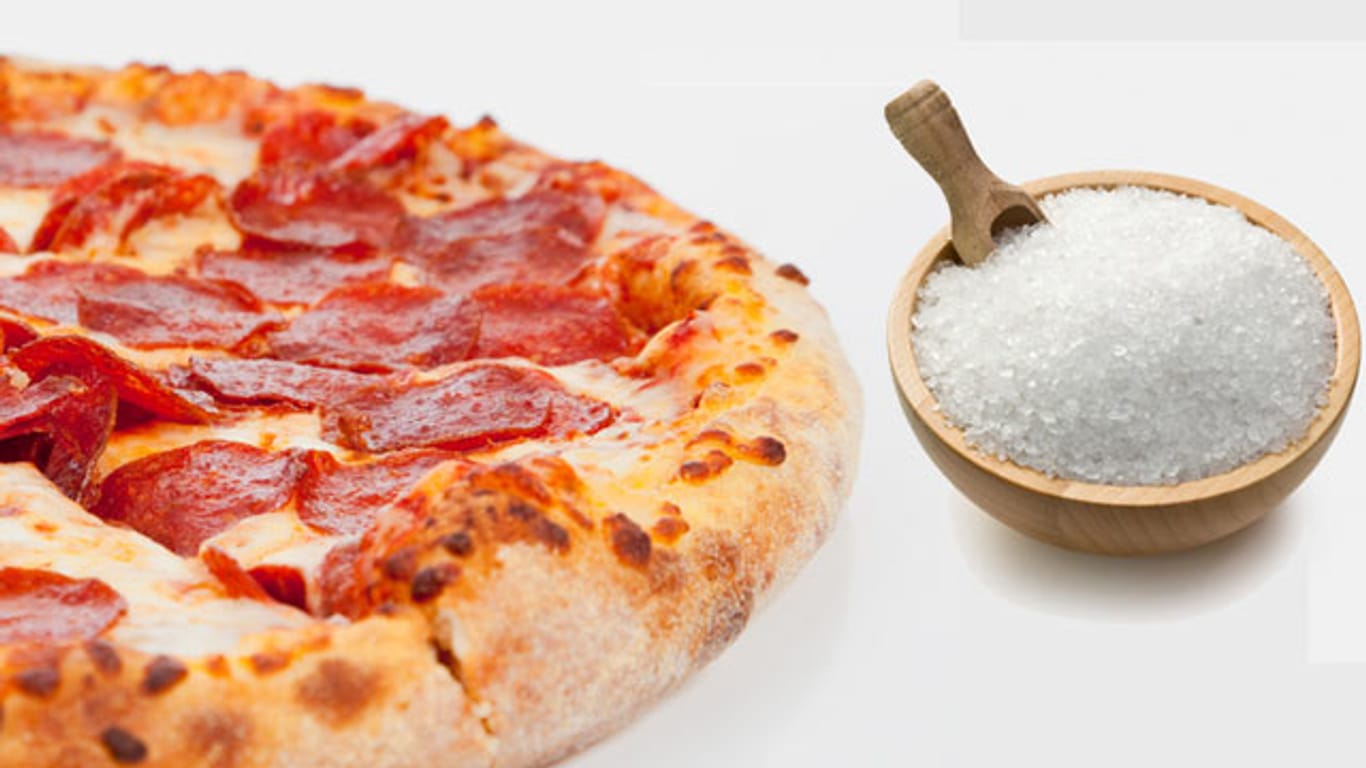 In Tiefkühlpizza stecken bis zu acht Gramm Salz.