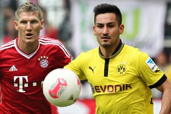 Entscheidendes Duell im Finale: Münchens Schweinsteiger (li.) gegen Dortmunds Gündogan.
