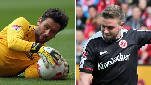 Der Älteste und der Jüngste der Saison: Oka Nikolov (li.) und Marc Stendera. Der Älteste und der Jüngste der Saison: Oka Nikolov (li.) und Marc Stendera.