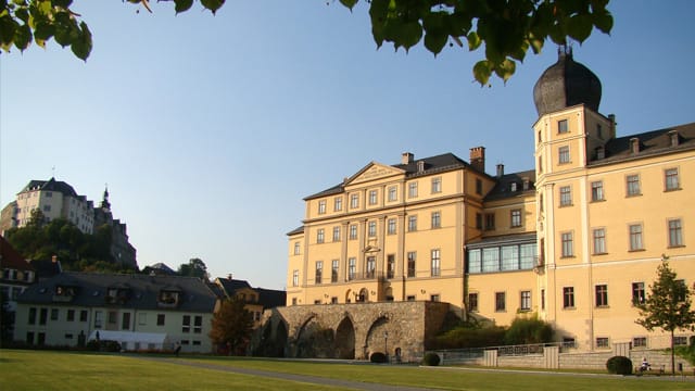 Oberes und unteres Schloss von Greiz: Thüringen hat die höchste Schlösser-Dichte