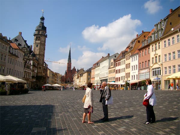 Wegen seiner Größe und Eleganz gilt der Altenburger Marktplatz als einer der schönsten in Deutschland.