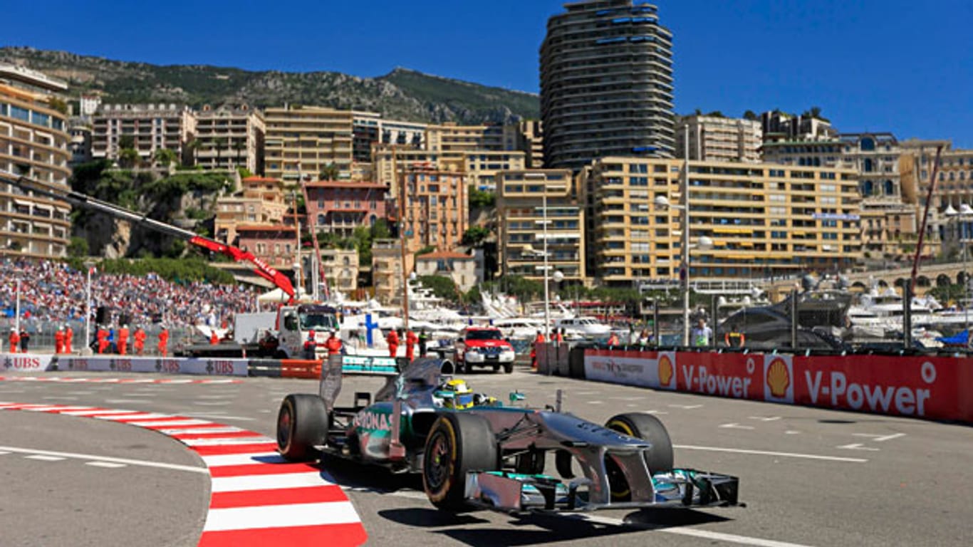Nico Rosberg ist am Donnerstag in Monaco der Schnellste.