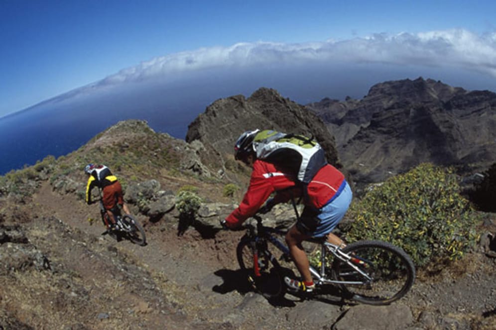 Mountainbiker auf La Gomera.