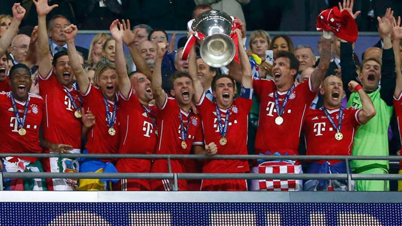 Riesenjubel nach dem Bayern-Sieg im Champions-League-Finale gegen den BVB.