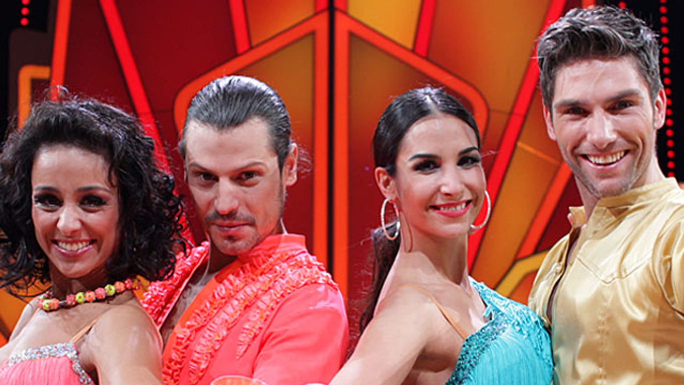 Manuel Cortez mit seiner Tanzpartnerin Melissa Ortiz-Gomez (links) tritt im Finale gegen Sila Sahin und ihren Tanzpartner Christian Polanc an.
