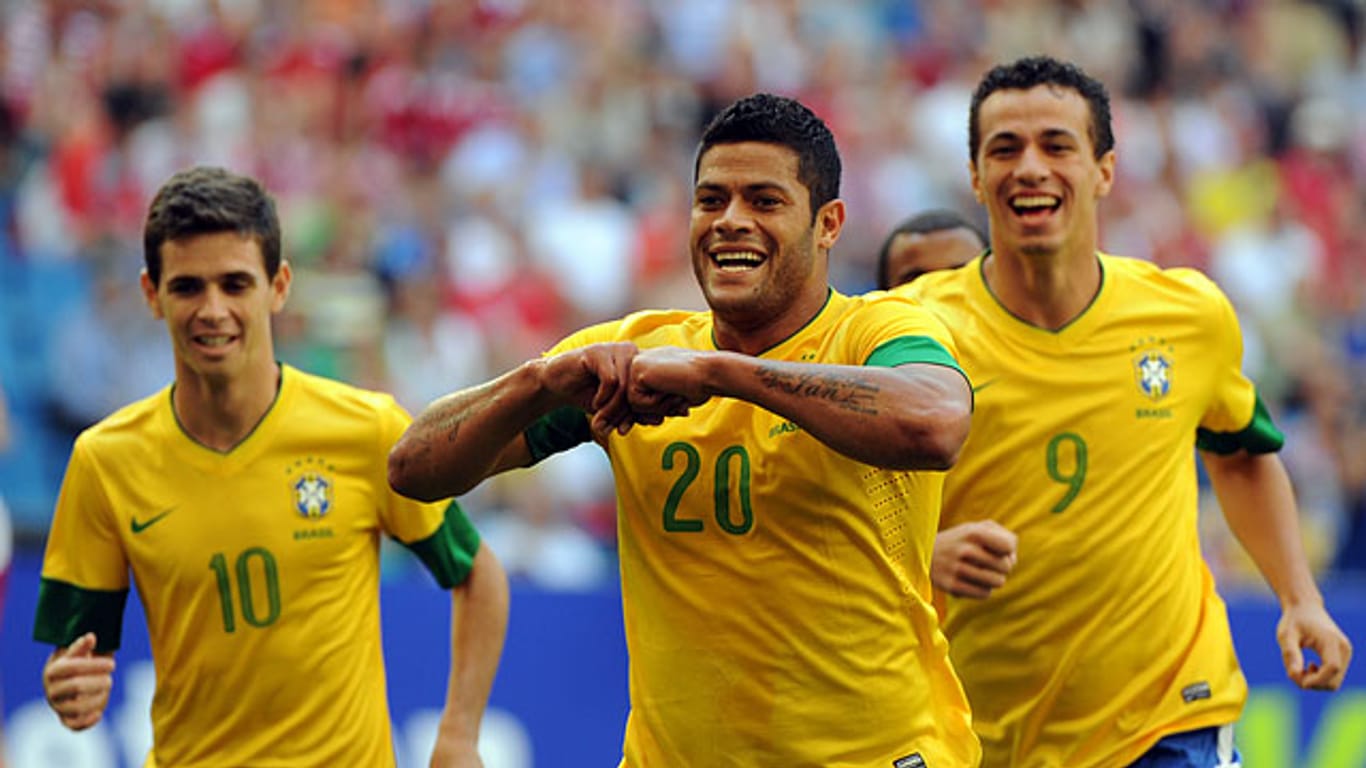 Confed Cup 2013: Hulk jubelt für Brasilien.