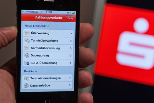 Auch bei der Sparkasse ist mobiles Online-Banking möglich